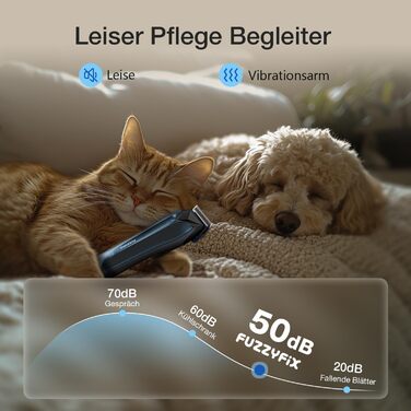 Професійна машинка для стрижки собак Leise, для густого та кучерявого хутра, блакитна