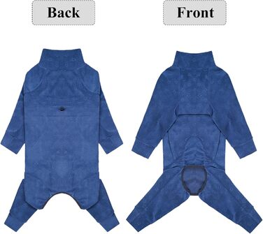 Теплий зимовий костюм для собак: флісовий пуловер з ніжками, халат, куртка для великих та середніх собак, 7XL, колір морський