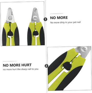 Професійний кусачки для обрізання кігтів собак та котів: безпечний, ергономічний, з нержавіючої сталі (2 шт.)