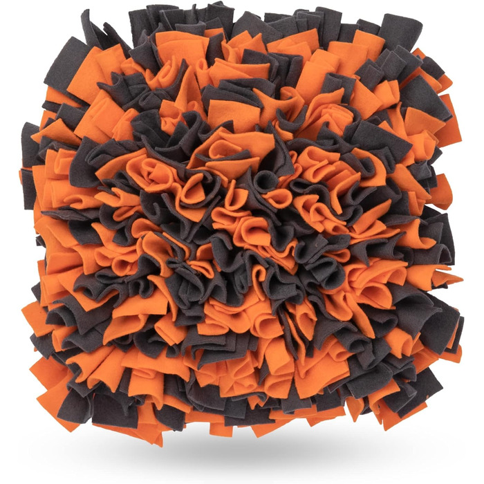 Килимок для собак TrendPet для нюхання, 48x48 см, 10 см товщина, нековзний, оранжевий