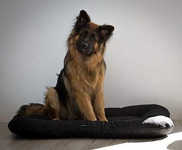 Ліжко для собак 4L Textil KLEO - великі породи, XL (130x110 см), чорний колір, з блискавкою, миється