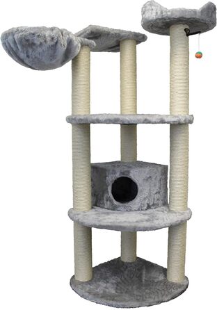 Котячий будиночок CLEVERCAT Big Star Emilia з великими лежанками та м'якими елементами, стійкий, різні кольори, Made in Germany