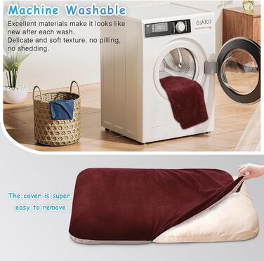 Ортопедичне ліжко для собак Magic Dog Superweiches XL, 119x79 см, темно-сірий, знімний чохол