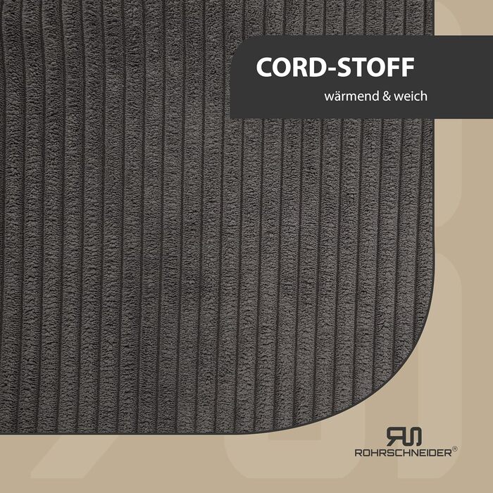 Крісло-ліжко для собак Rohrschneider, сіре, для маленьких та середніх собак, 70x50 см, з подушкою, включає пакети для вигулу