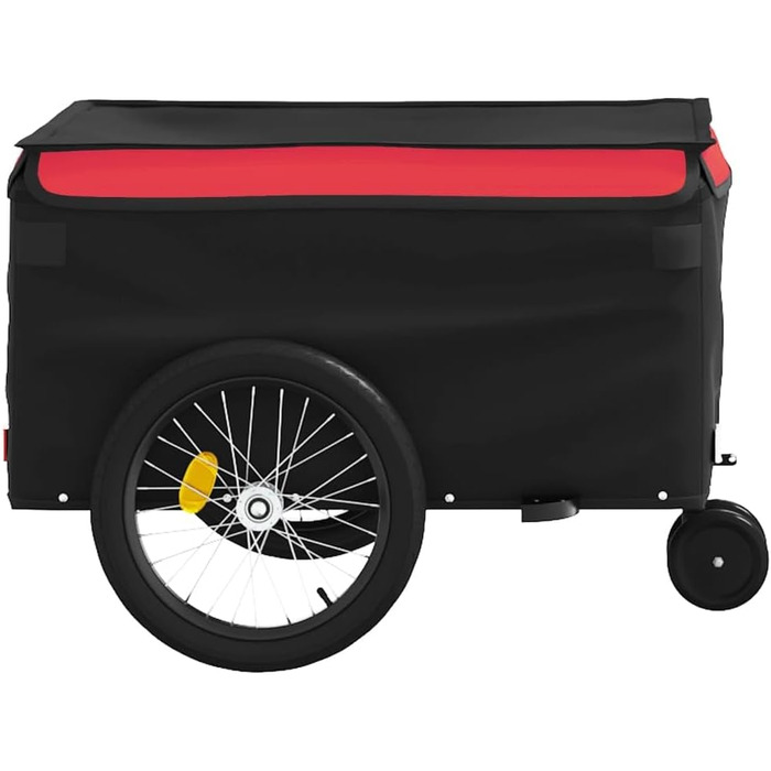 Фармінгераж Gecheer: вантажний причіп для велосипеда, транспортна коробка з пластику (124 x 53 x 45 см, червоний)