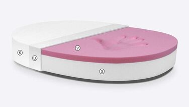 Ляжка для собак Атланта, штучна шкіра, тауп, водовідштовхувальна, розмір S, наповнювач Visco-піна, 90x70 см