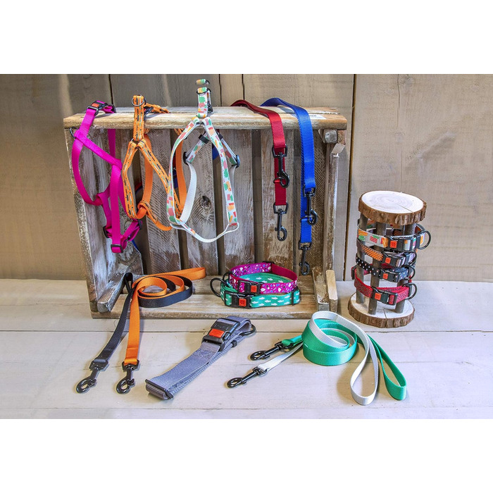 Нашийник Karlie Art Sportiv Plus, розмір L (90-120 см), ширина 25 мм, блакитний