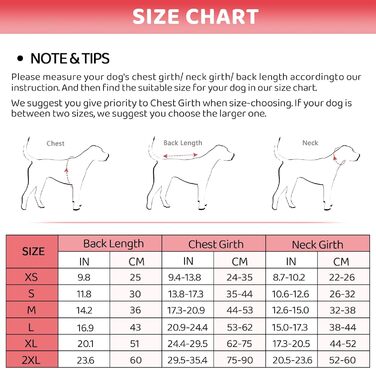 Теплий зимовий одяг для собак Citétoile з захистом живота, світловідбиваючими елементами та отвором для повідка, XXL (X-Small, Червоний)