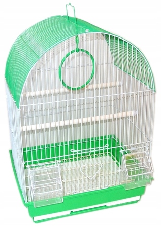 Клітка для птахів JulkoZoo прямокутна, 34,5x28x48 см, з 1ю дверцятами