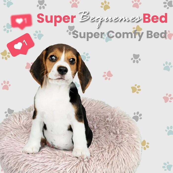 DEFACTO Лежанка для собак, подушка для собак з імітацією льону, лежанка-кошик, підняті бортики, неслизьке дно. Розмір XXL (100x100 см), Бежевий