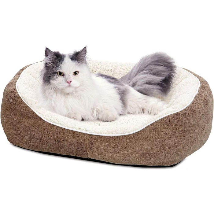 Ліжко для собак Midwest Homes for Pets Kuschel, сіро-коричневе, розмір S (58x16x51 см)