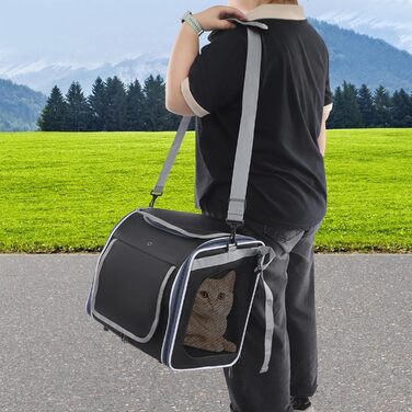 Клітка-переноска для тварин на велосипед, 36x25x36 см, чорна