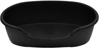 Корзина для собак Adena, пластикова, 92 см, антрацит (92 x 61 x 26 см)