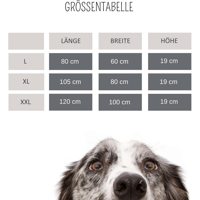 Крісло-ліжко для собак XL 105 x 80 см, сірий, знімний велюровий чохол та м'якою підстилкою, 105 x 80 x 19 см