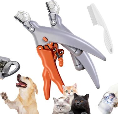 Професійний триммер для кігтів Pawthentic Krallenschneider з LED-підсвічуванням та лупою (2 шт.)