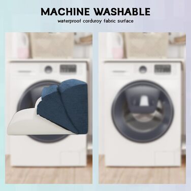 Сходинки для собак маленьких порід, 4-ступеневі - сходи для домашніх тварин на ліжко та диван, антиковзкі сходи для собак та котів, знімний та легкий у чищенні чохол, темно-синій