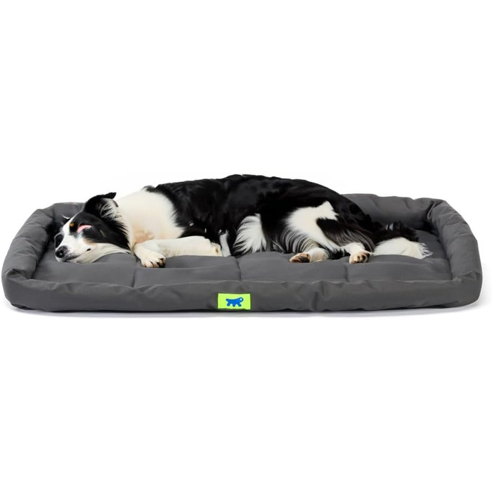Ортопедична лежанка для собак великих порід Ferplast - чорна, водонепроникна, 91 x 58 x 5 см