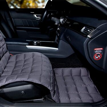 Автокилим на сидіння пасажира Doctor Bark - захисна накидка для авто (сірий)