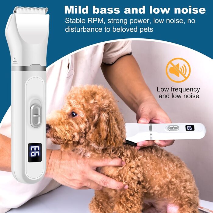 Набір для догляду за собаками та кішками 4-в-1: машинка для стрижки, триммер, точилка для кігтів, догляд за шерстю