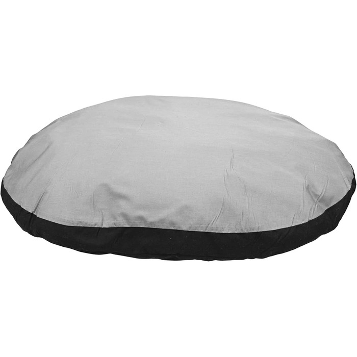 Овальна подушка Karlie 80×62×10 см сіро-чорна для собак і котів