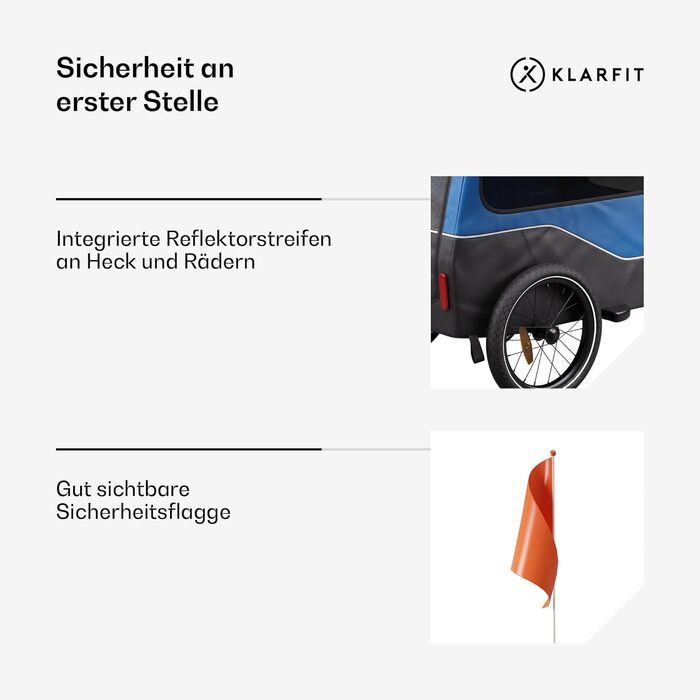 Фургон для собак Klarfit Goldie Home: 334 л, водовідштовхувальний, для перевезення домашніх тварин, 40 кг, складна конструкція, 16