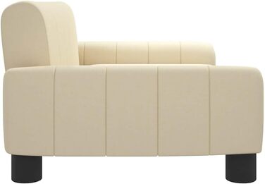 Ляжка для собак, м'яка подушка для собак, диван-софа для собак, лежанка для маленьких собак, лежанка для домашніх тварин, лежанка для котів, світлий матеріал (70 x 45 x 30 см, кремовий)