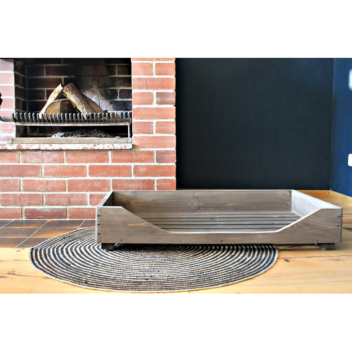 Ліжко для собак Dekorie з масиву хоза - 60-110 x 40-60 см. Підходить для собак різних розмірів. Колір: коричневий, вінтаж. Клітка/софа для собак/кішок