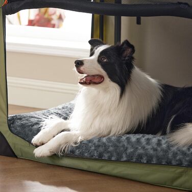 Крісло-лежанка для собак великих порід BEDSURE - 101x65x8 см, сіре, з антиковзним покриттям