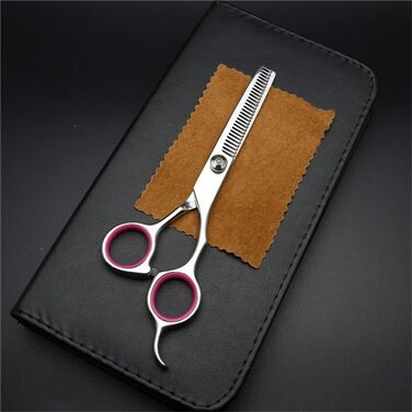 Набір професійних ножиць для грумінгу собак та котів, 4.5-6.5 дюймів, з безпечними закругленими кінцями, рожевого кольору