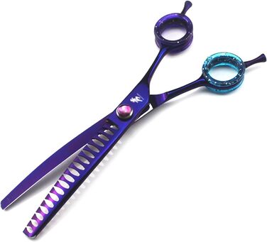 Професійна ножиця для грумінгу собак 7 дюймів, 440C сталь, для вирівнювання шерсті, ножиці з зубчастою клинком, вирівнювання до 45%