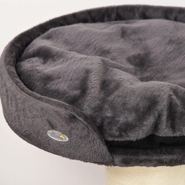 Когтеточка для великих котів PawHut XXL, стійке котяче дерево з лежаком, ігровий комплекс, сірий, з сизалевими стовпами та канатом