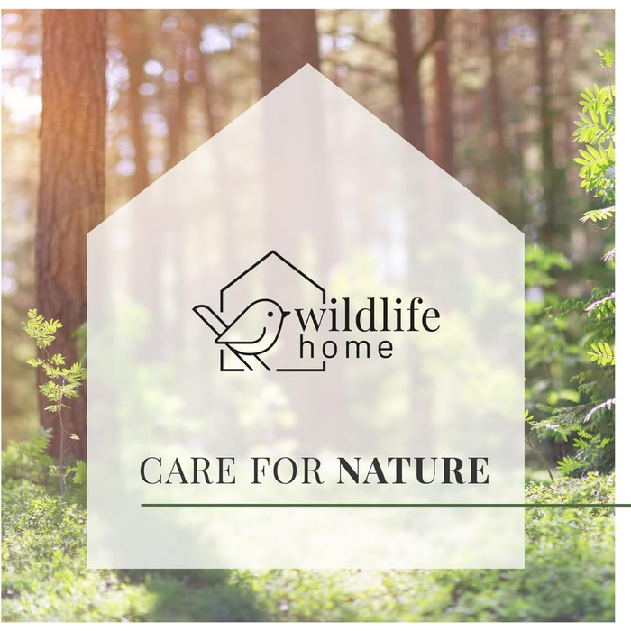 Дерев'яний шпаківня WILDLIFE HOME з металевим дахом для синиць, згідно NABU, для великих синиць, з цільного дерева, стійкий до погодних умов, натуральний, підвісна годівниця для птахів