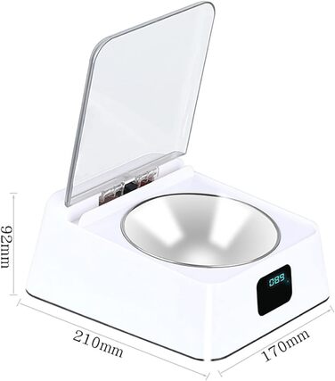 Автоматичний годівник для котів та собак – Інтелектуальний інфрачервоний датчик для сухого/вологого корму (350 мл) з нержавійною чашею – Практичний дозатор корму для маленьких/середніх тварин