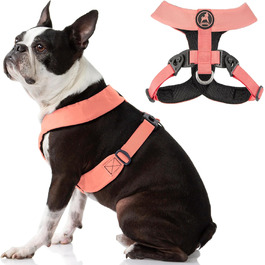 Шлея Gooby Comfort X Harness Dual Snap, рожева, розмір XL, без натягу, для малих і середніх собак, анатомічна конструкція, запатентована система без задухи