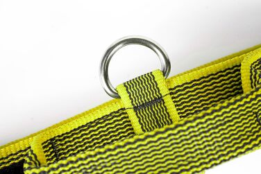 Нашийник Julius K-9 200HA-K-2015 серії Color & Gray, чорно-сірий, регульований, з надійним затвором та логотипом, 50 мм * 49-70 см, з ручкою (38-53 см), неоново-сірий