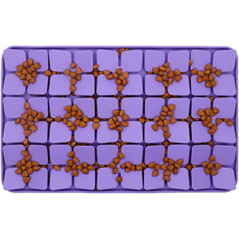 Силіконовий килимок для котів та собак, Slow Feeder, зменшує нудьгу, фіолетовий