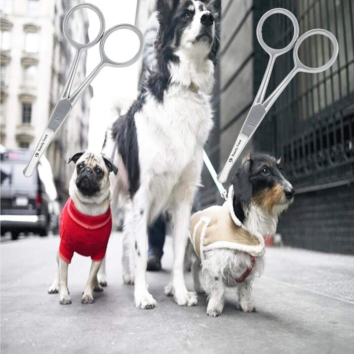 Професійна феншері для тварин BeautyTrack, пряма, з нержавіючої сталі, 10.2 см