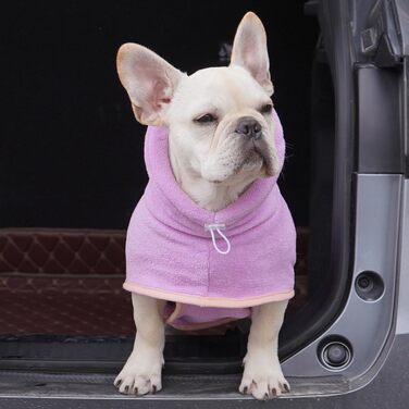 Рушник для собак і котів з капюшоном, швидковисихаючий, вбираючий, фіолетовий