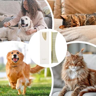 Щітка для котів Flohkamm, догляд за шерстю - аксесуари для домашніх тварин. Підходить для літніх собак, довгошерстих порід, щоденне використання під час сезонної линьки. Колір: золотий