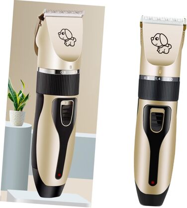Електрична машинка для стрижки шерсті тварин Hemobllo - бездротова, з регулюванням, 5 насадок для собак та котів