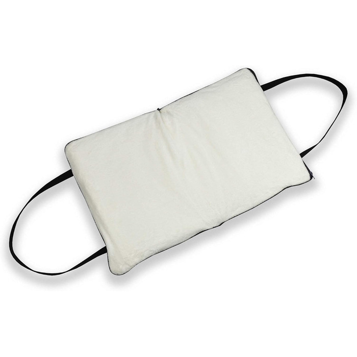 Sleepy Fox® Преміум-ліжко для собак у подорожах - портативний, складаний килимок для годування собак у ресторанах з зручними плечовими ременями - красивий та практичний (M/L, Сірий)