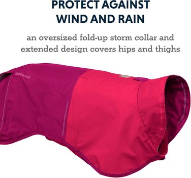 RUFFWEAR Sun Shower легкий водонепроникний дощовик для собак, розмір XS, рожевий гібіскус