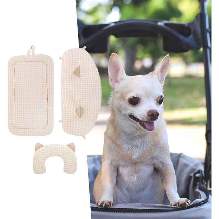 М'який килимок у візок для собак та котів, з можливістю прання | Зручний та портативний для подорожей, сучасний дизайн