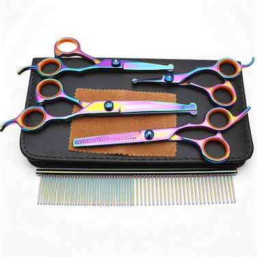 Набір для грумінгу домашніх тварин QUNINE: професійні ножиці для стрижки собак, котів та інших тварин, 11,4–16,5 см