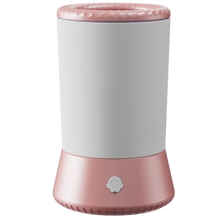 Електрична мийка для лап собак, USB-зарядка, для маленьких, середніх та великих собак, білий/рожевий колір