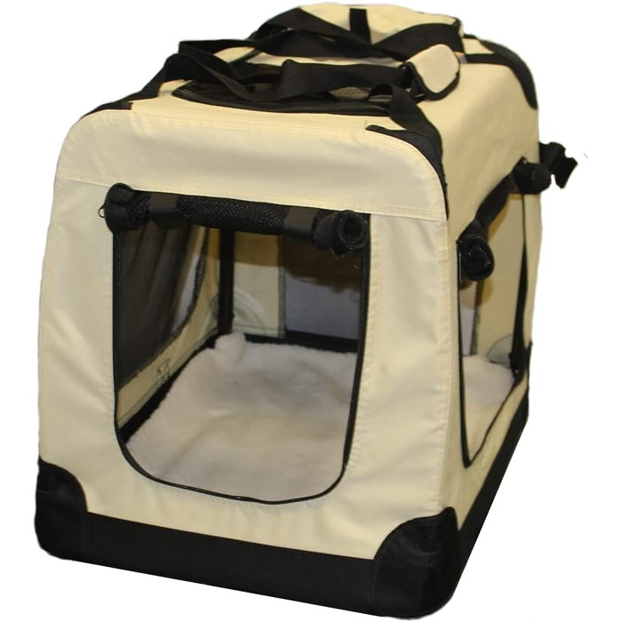 Складана переноска для собак та котів Walexo (BEIGE, L)