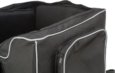 Автокрісло для собак TRIXIE Midi чорного кольору – комфортне та безпечне, складна конструкція, з кишенями, 13173