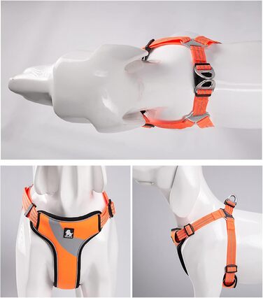 Світловідбиваючий нашийник для собак Truelove TLH5991, S, Orange