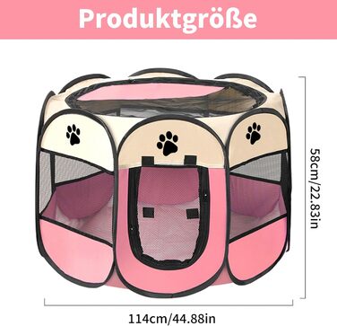 Клітка-вигул для цуценят та котів, сіра, SAC2409035