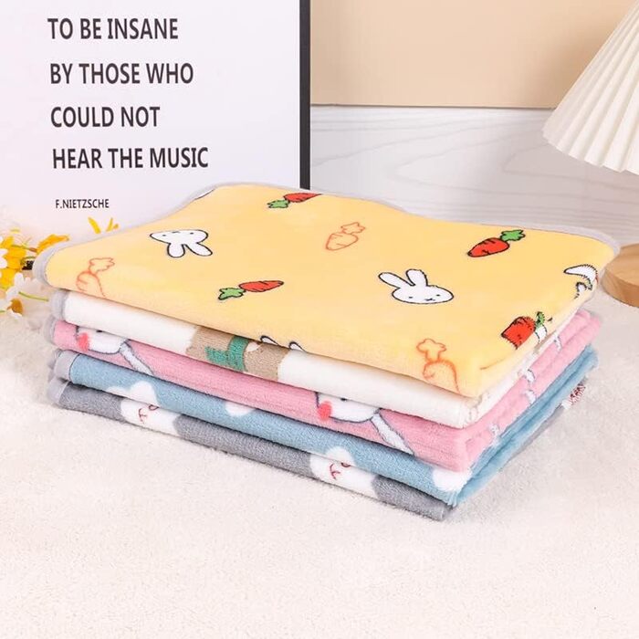 М'яка тепла ковдра для собак та котів з флісу, блакитна, розмір L